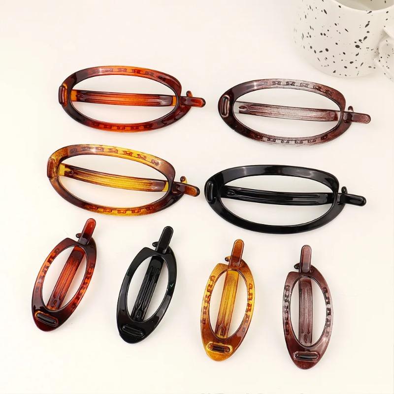 Simple Retro Ponytail Twist Clip Women's Headdress Clip Hair Clip Headwear Girls Kids Women Hair Accessories