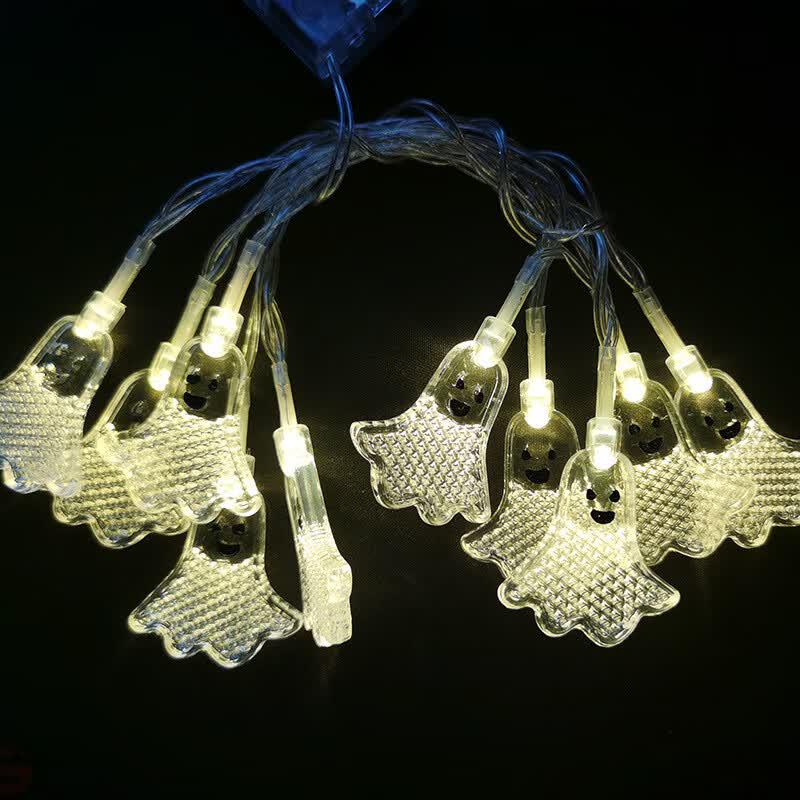 Solar LED Halloween Ghost String Lights