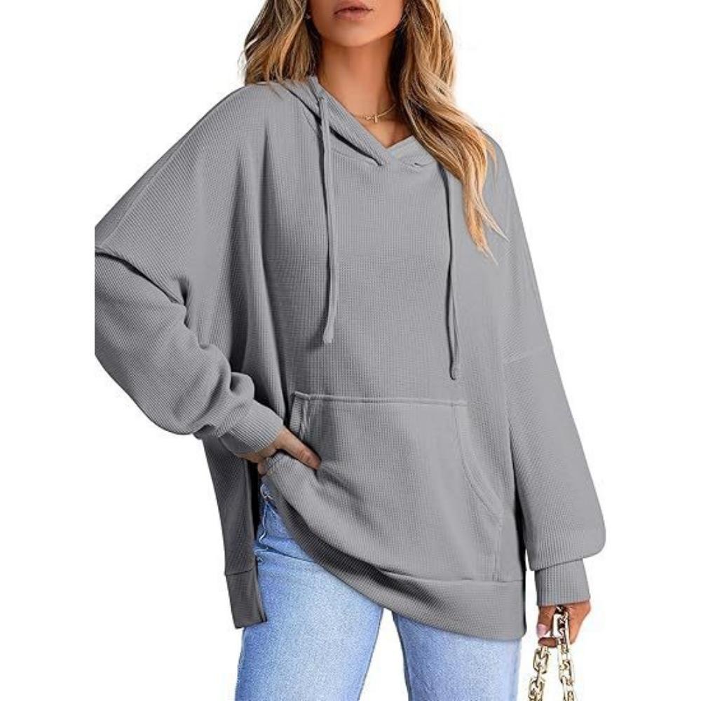 

Women s Fall/Winter Hooded Sweatshirt Women s Fashion Fleece-Lined Hoodie Female Sweatshirt XXL серый