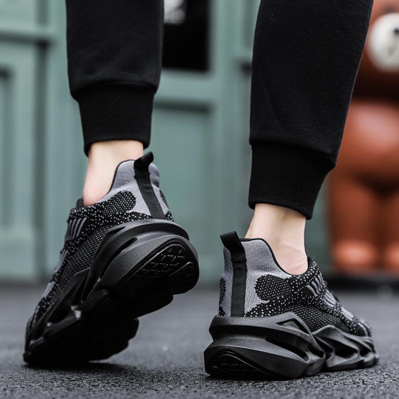Men Platform Sneakers Ultra Light Running Shoes Fashion Casual Shoes Breathable Walking Shoes Non-Slip Fitness Training Shoes