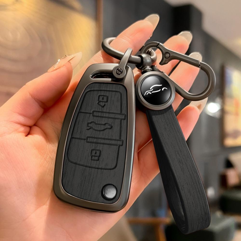 Módní skládací obal na klíč od auta pro A3 8L 8P A4 B6 B7 B8 A6 C5 C6 4F RS3 Q3 Q7 TT 8L 8V S3 Auto skořepina Fob příslušenství