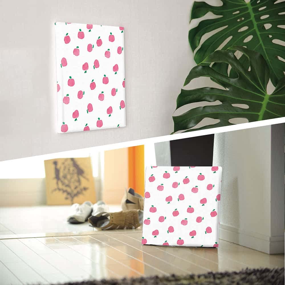 Lib Nordic Apple Art 57cm Fabric Panel Poster Made in Japan Stylish Interior Fruit Living