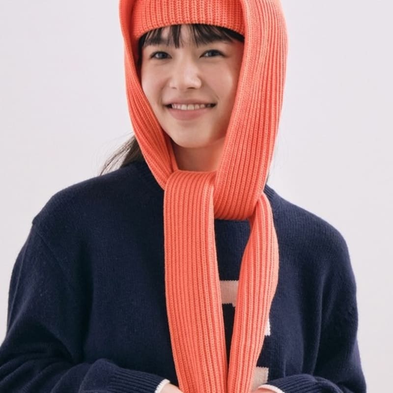 COVERNAT C Logo Label Muffler Coral