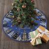 Yousheng Christmas Tree Skirt Soldier Xmas Tree Pattern Decorative Tree Cover Cozy Tree Skirt Christmas Festival Accessory