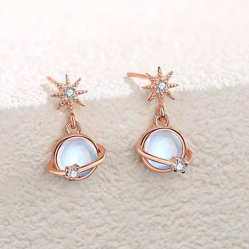 

Танциз стерлингового серебра 925 пробы циркон серьги серьги-капли для женщин подарки на свадьбу розового золота