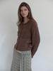 Asula Boucle Texture Cardigan (Brown)