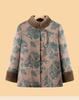 Warm Fleece-Lined Cotton Jacket for 70-Year-Old Women Grandma Tang Style