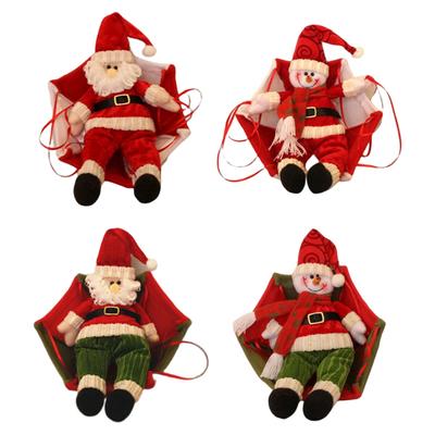 Xmas Parachute Snowman Santa Claus Ornament Christmas Tree Hanging Decoration CDN