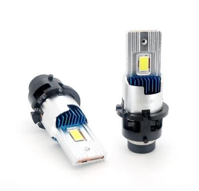 LED Headlight Compatible with Vehicle Inspection Replaces OEM HID Set of 2 and Bulbs, D2S/D2R, Compliant, Bulbs, 35W, 6000K, 18000Lm, (Left Right)