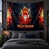 Personalized Tapestry Wall Hanging Poland Football Pattern Art Background Cloth