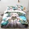 New Genshin Impact Nahida Kawaii Cute Cartoon Nahida King Twin Double Child Bedding Set Microfiber or Polyester Duvet Cover Set