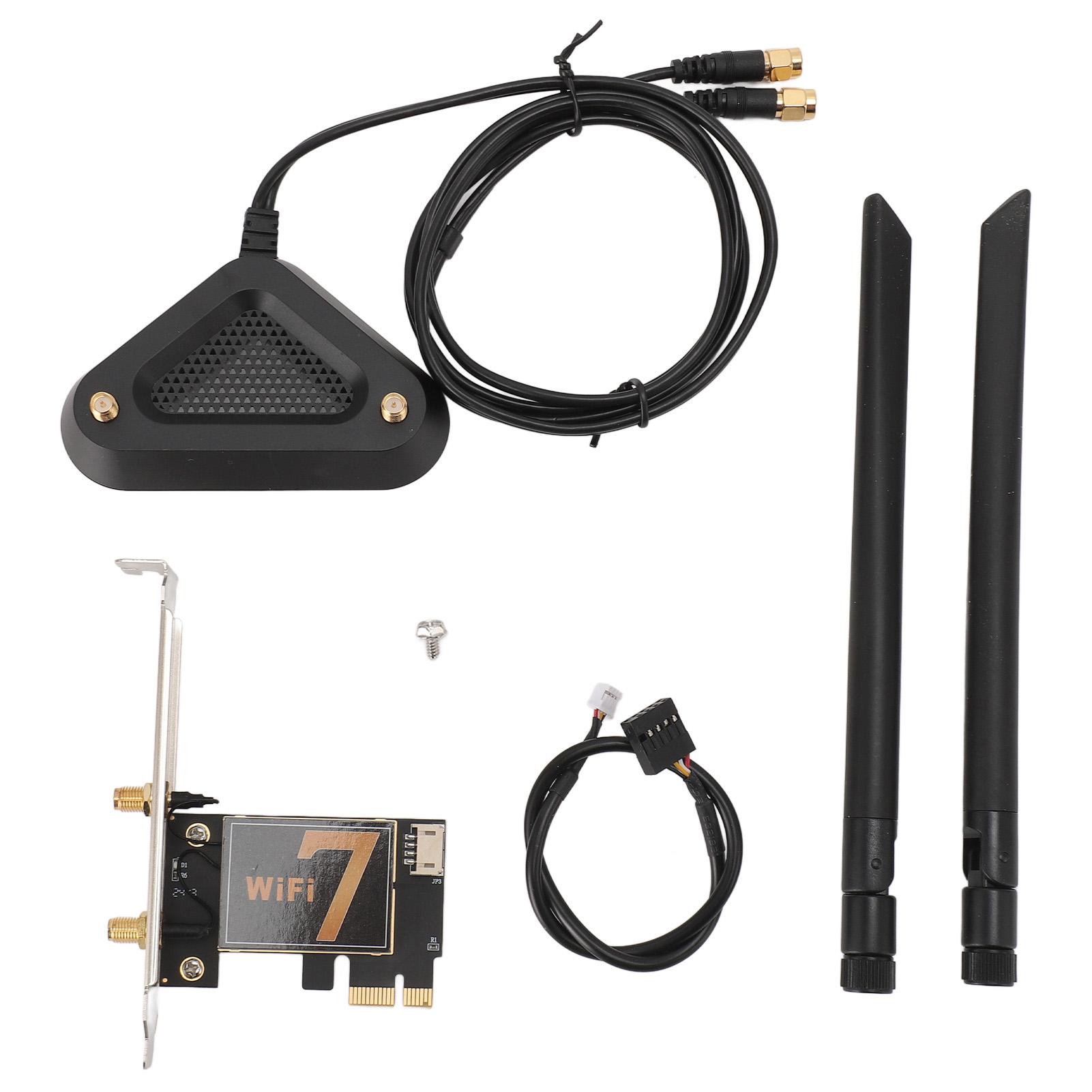 

BE200NGW PCI Ex1 WiFi Card with 8DB Antenna 8774Mbps WIFI7 Bluetooth 5.4 for Wireless Network Card Without antenna base
