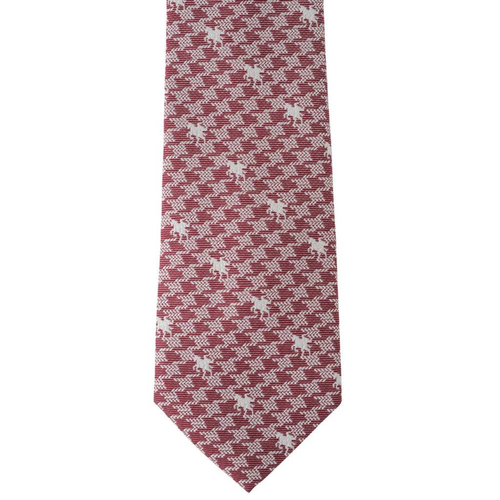 [Fortuna Tokyo] Necktie 11. Victory Nishijin-ori Necktie Men's FT-T11 Red, Blade Width 7cm, Length 142cm
