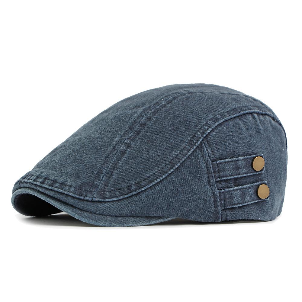 Cotton Beret British Vintage Forward Cap Men's Newsboy Cap