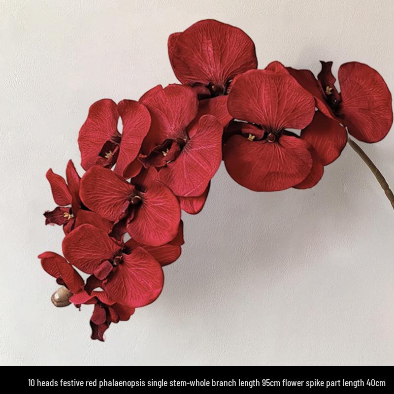 Light Luxury Phalaenopsis Artificial Floral Arrangement for Dining Table Decoration