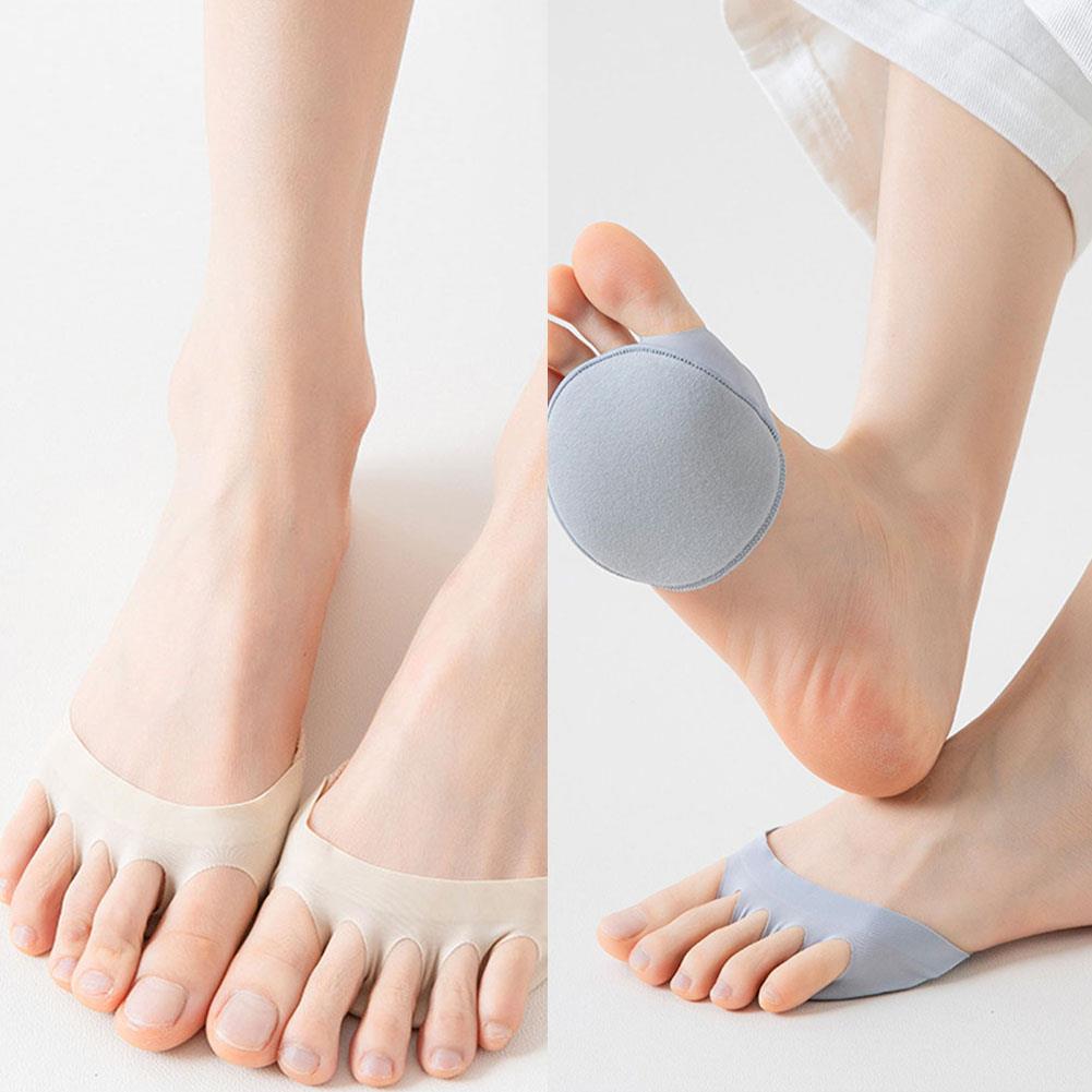 Invisible Five Toes Forefoot Pads For Women High Heels Half Insoles No Show Socks With Toes Forefoot Insoles Shoe Cushion