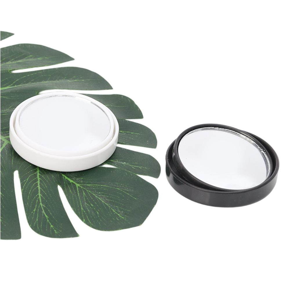 Car Reversing Rearview Mirror Stick- Car Small Round Mirror 360 Degree Adjustable Auxiliary Wide-Angle Mirror Glass Small Round Mirror