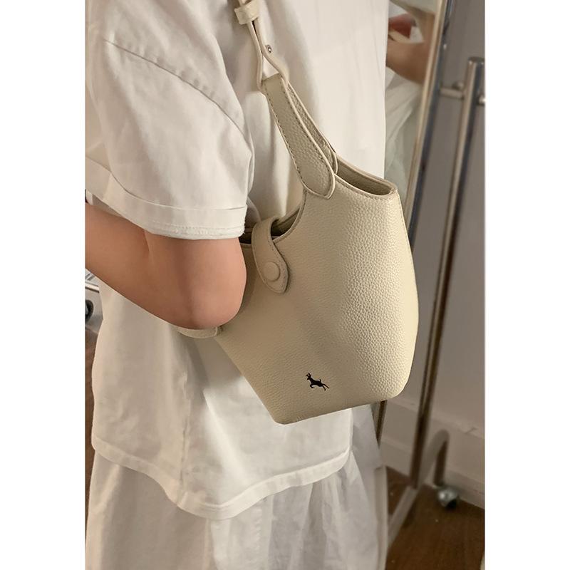 

Модная сумочка, маленькая сумка, ваша новая женская сумка-ведро с узором личи, универсальная сумка-мессенджер, сумка-овощная корзина.