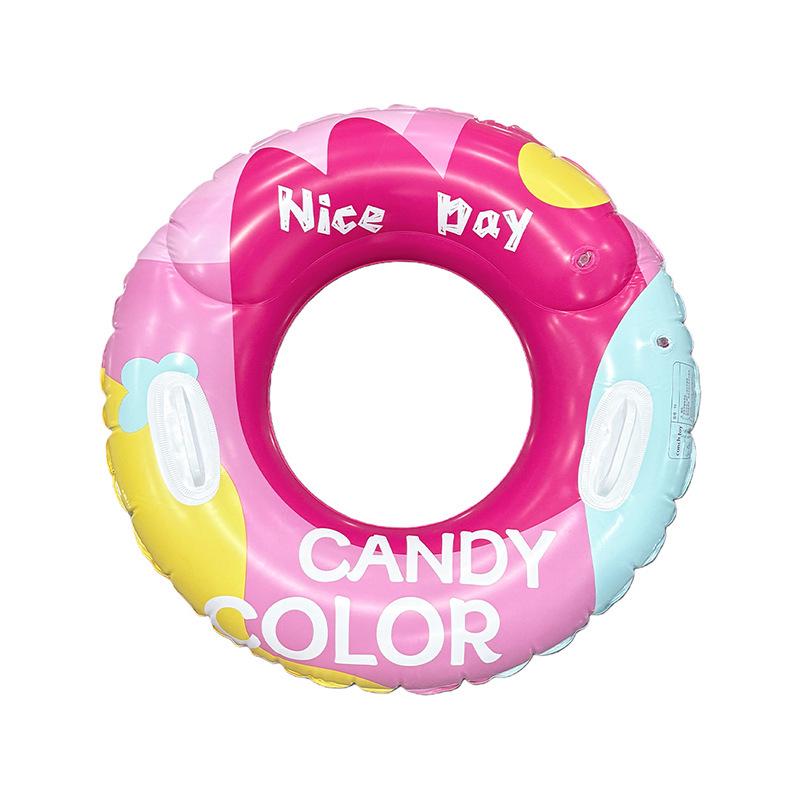 Starry Sky Sequin Mermaid Swim Ring: Thickened Inflatable Children's Float