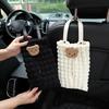 Neues Auto Taschentuchbox Temperament Puff Gitter Autositz Hängende Papier Schublade Cartoon Bär Auto Taschentuch Schublade