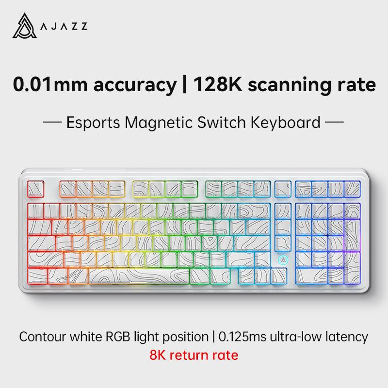 Ajazz AK980 MAX Gaming Keyboard Backlit RGB Wired