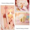 Wooden Dollhouse Kit Miniature Handicraft Doll House Assembly Model Parts Children Gift