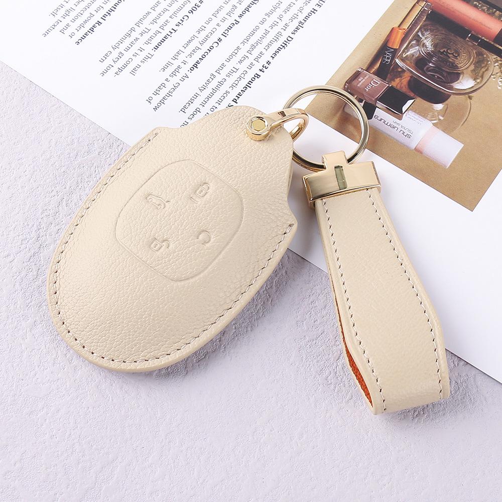 

Genuine Leather Key Case for 2021 GAC Trumpchi Emkoo J16GS8 - High-end Retro Goatskin