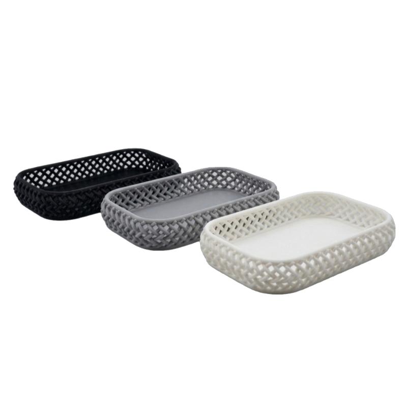 Stylish Multifunctional Organizer Tray Perfect For Home Office Decoration Plastic Storage Basket For Small Items