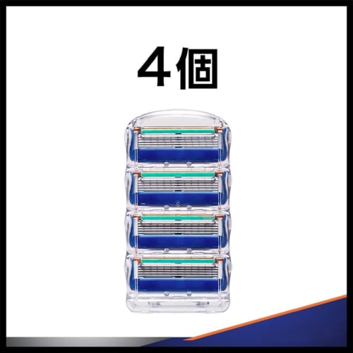 Gillette Fusion 5+1 Manual Shaving Replacement Blades Single Item 4 Pieces