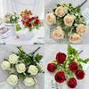 Romantischer Rosen-Hochzeitsstrauß Kunstblumen für Brautdeko und Event-Tischgestecke