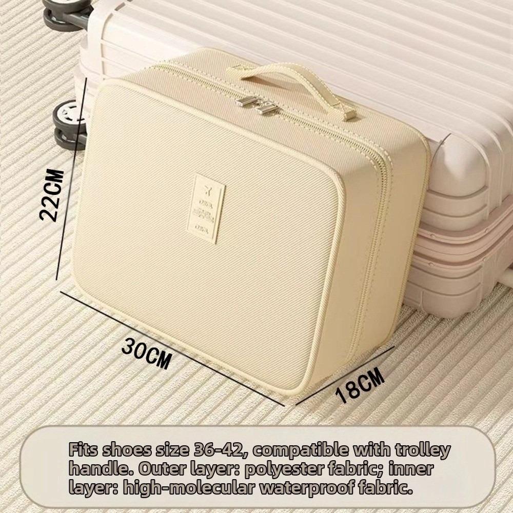 Zipper Travel Shoe Bag Multi-layer Storage Box Sneakers Storage Bag  Store 4 Pairs of Shoes