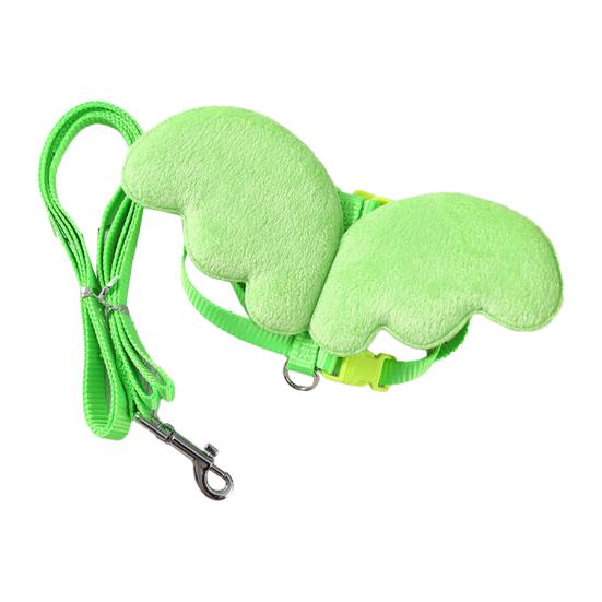 Wing Design Duck Harness Flexible Buckle Solid Color Long Rope Duck Harness for Animal