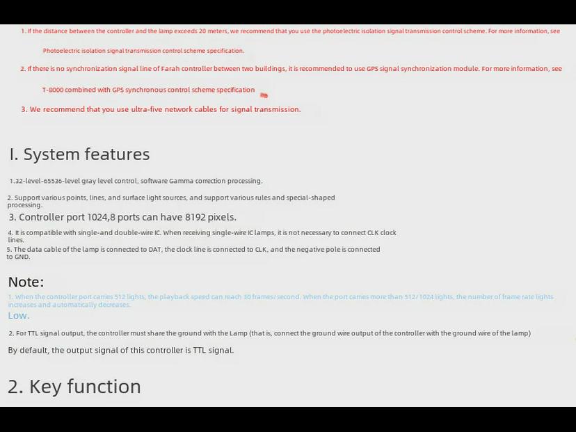 T-8000ACC Magic Color LED-Controller - 8-Port programmierbare Synchronisierung mit SD-Karte