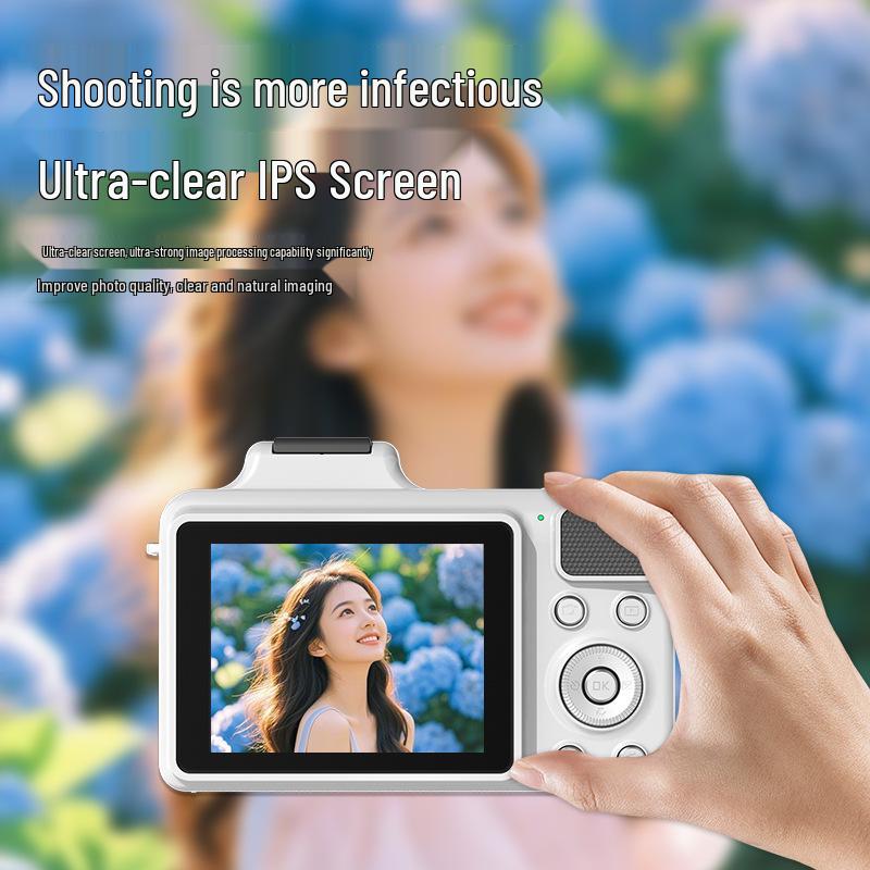 5K HD Anti-Shake Digital Camera with 16X Zoom and Telephoto Optical Lens