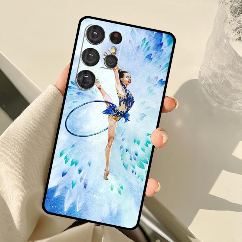 Gymnastics Oil Painting Case For Samsung Galaxy S23 Ultra S21 S22 S24 S25 Ultra S9 S10 Plus S25 FE S20 FE Back Cover