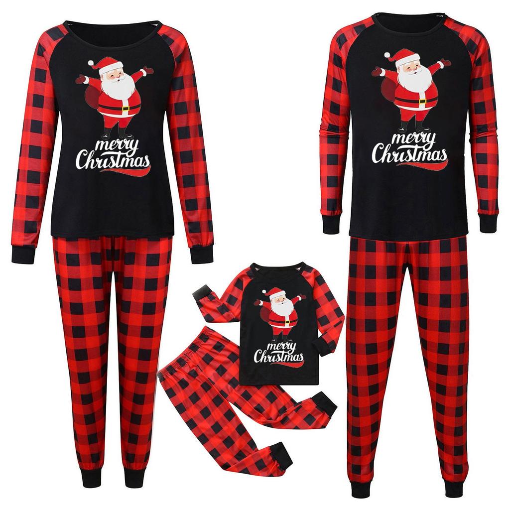 Halloween Parent-Child Clothes,Men Women Kid Long Sleeved Cartoon Print T-Shirt+Plaid Printed Pants Home Service Suit Halloween Parent-Child Clothes,Men Women Kid Long Sleeved Cartoon Print T-Shirt+Plaid Printed Pants Home Service Suit