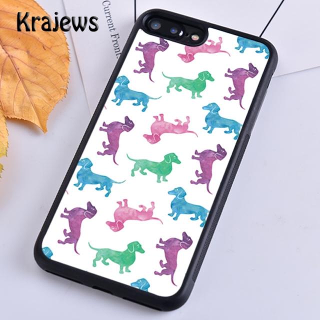 Krajews Dachshund Teckel Dackel Dog Phone Case Cover For iPhone 17 Air 16 15 14 Plus 11 12 13 Pro Max Plus Coque Fundas