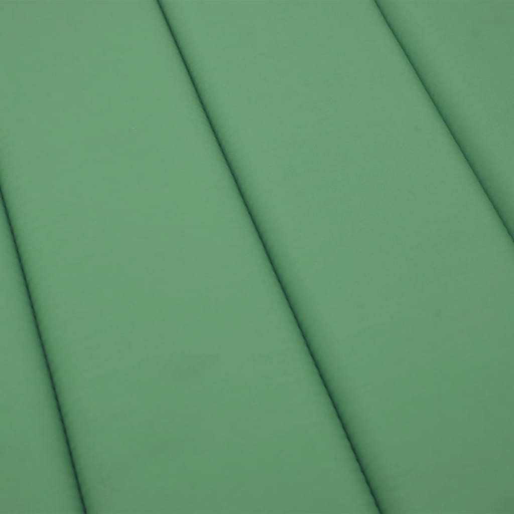 vidaXL Sun Lounger Cushion Green 200x70x3 Cm Oxford Fabric