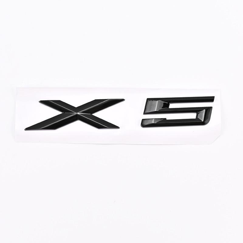 Compatible BMW X1, X3, X5, X6, X6 GT Emblem Badge for Modified Car Rear Trunk.