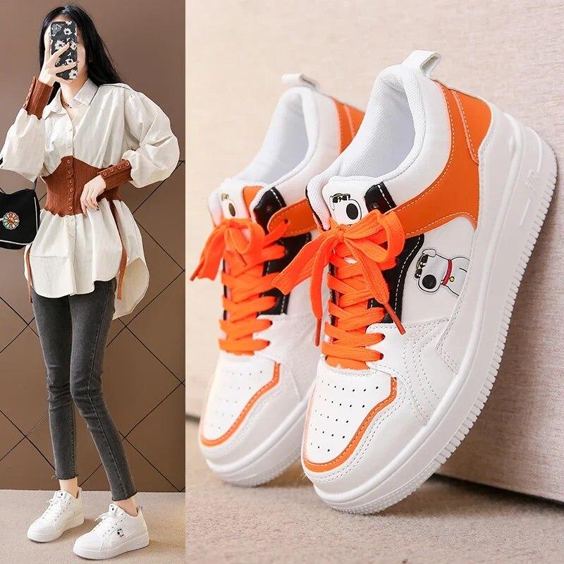 

Женские кроссовки для отдыха, зимние вулканизированные туфли на платформе из искусственной кожи со шнуровкой на среднем каблуке и квадратным носком, большие размеры