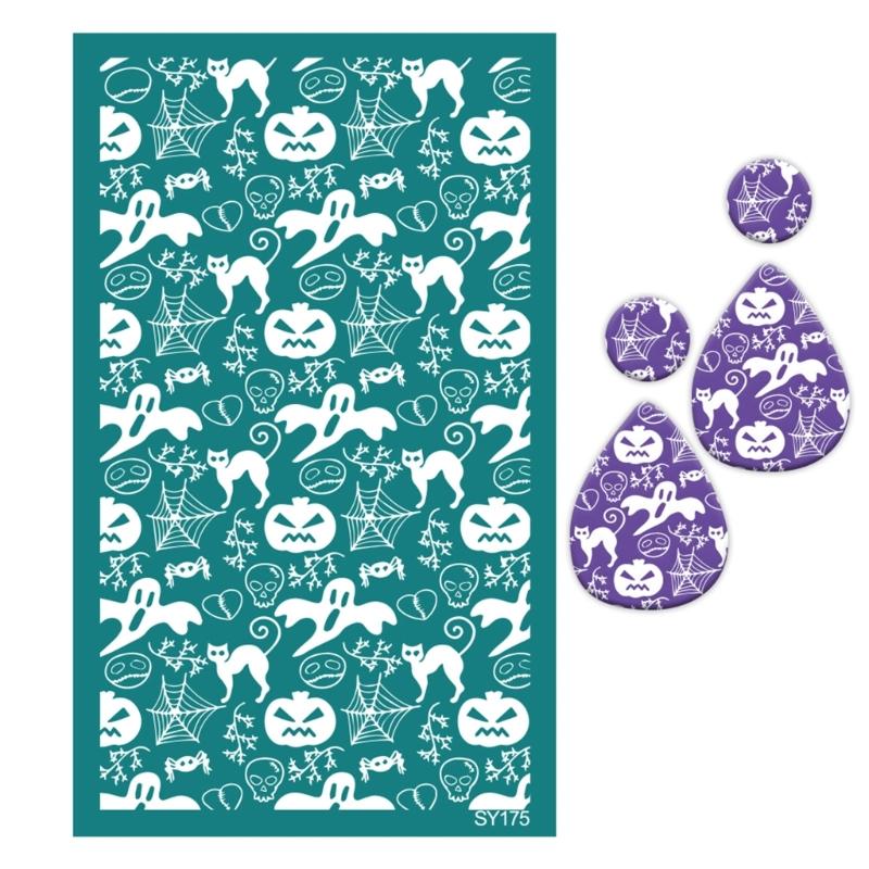 Silk Screen Printing Stencils for Painting on Clay, Fabric, Wood, Self-Adhesive Silkscreen Stencils for Jewelry Making