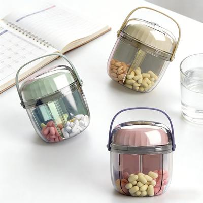 Pill Box Organizer Portable Pill Case for Travel Vitamin Fish Oils Holder Container Medicine Storage Box