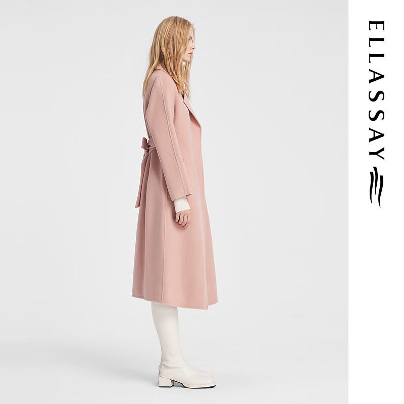 ELLASSAY Women's Wool Blend Belted Coat