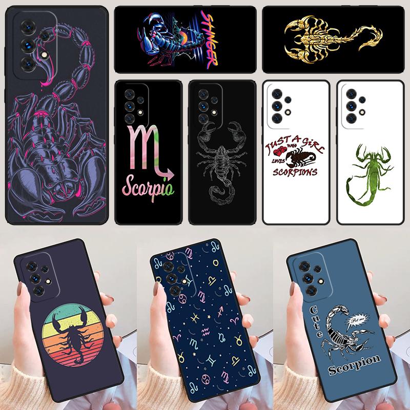 Scorpion phone case For Samsung Galaxy A42 A31 A40 A51 A71 A32 A80 A91 A52 A72 A73 A20e A21S A50 A70 A11 A12 Cover