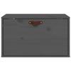 VidaXL Wall Cabinet Grey 60x30x35 Cm Solid Pine Wood 818352