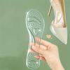 1pair Transparent Silicone Insoles, Soft Comfortable Non-slip Insoles For High Heels And Sandals
