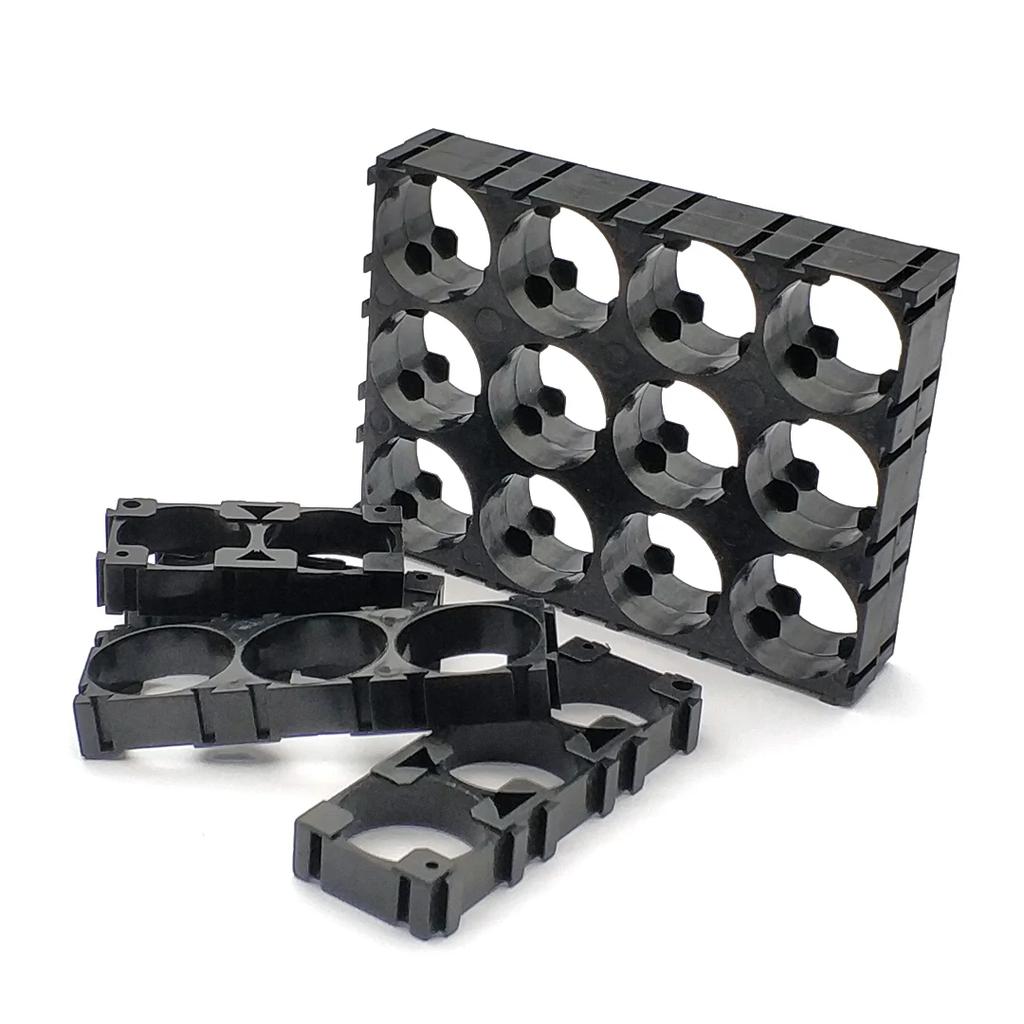 21700 Battery Holder Bracket Cell Safety Anti Vibration Plastic Brackets For 21700 Batteries Diameter 21.2mm Hole Pitch 23mm