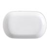 A5 White Melamine Cheong Fun Plate - Imitation Porcelain, Commercial Use, Creative BBQ and Breakfast Snack Dish