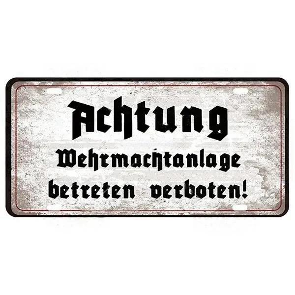 Vintage Berlin City Plate War Aluminum Sign Store Bar Metal Home Club Man Cave Pub Decor Painting Plaques Poster Wall Decoration