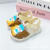 Girls' sandals for summer, non-slip soft-soled toddler shoes for little girls and babies, closed-toe walking shoes